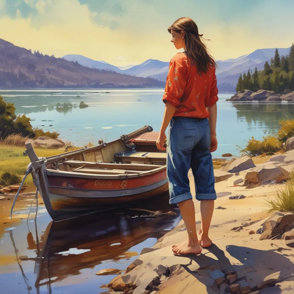 Как нарисовать лунный пейзаж акварелью в несколько простых шагов