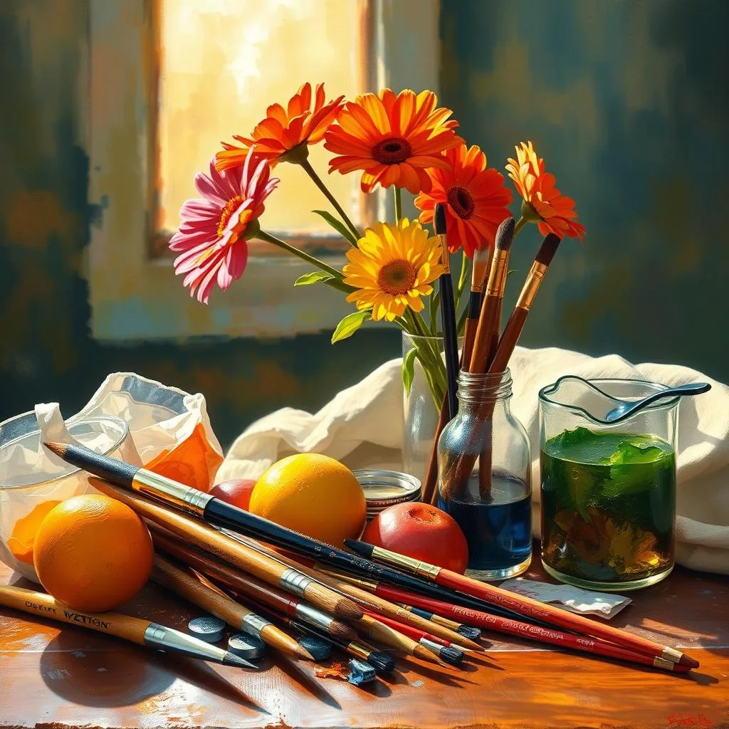 Натюрморт маслом для начинающих: выбор постановки и техника