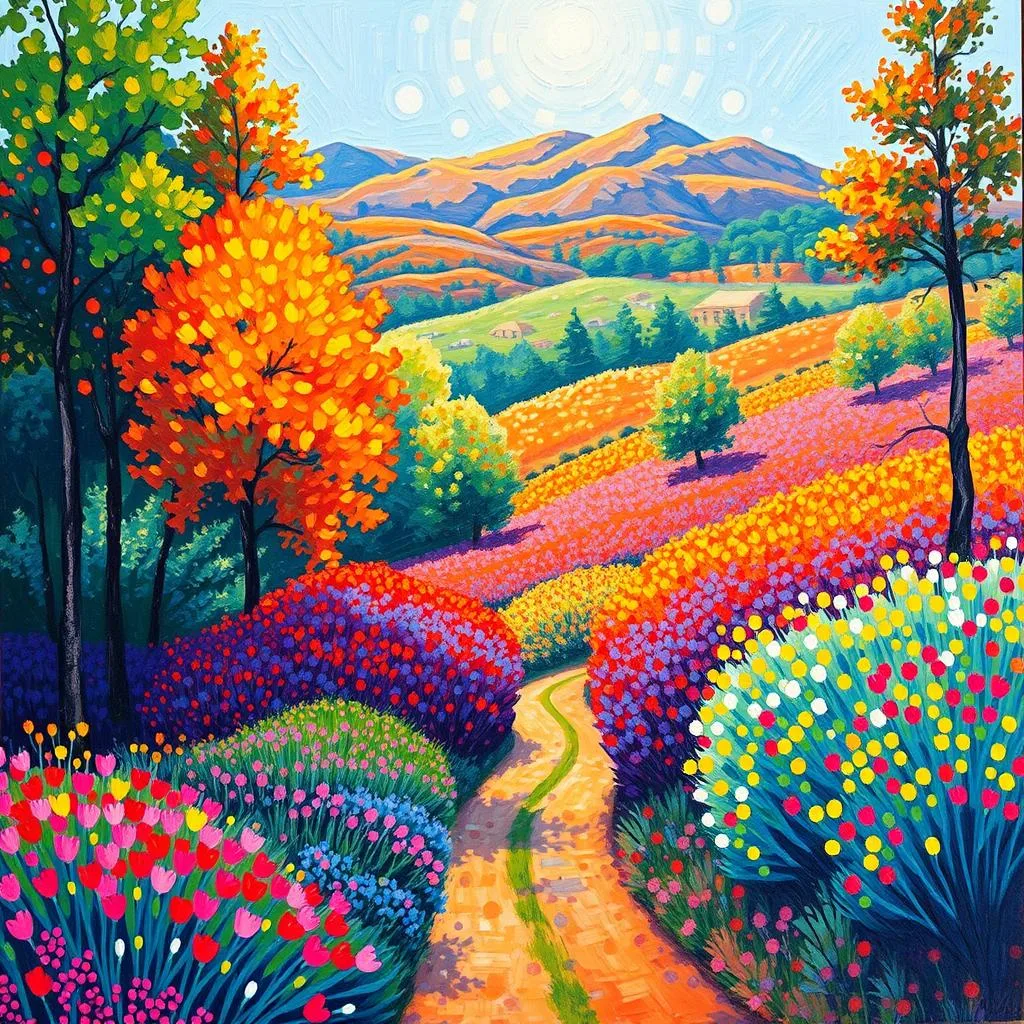 Техника дивизионизма и пуантилизма: рисуем точками