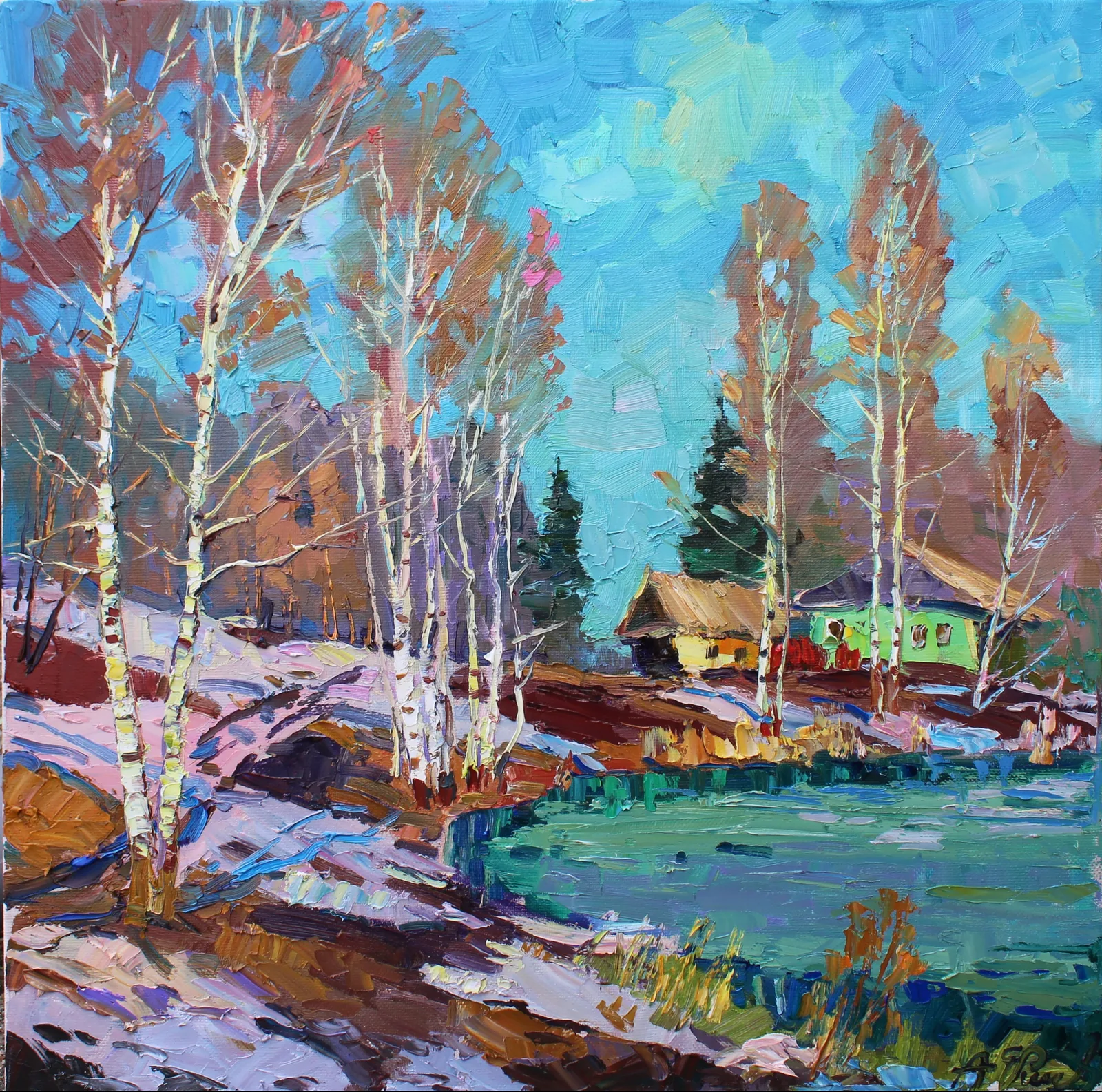 Картина «Весна пришла» — Александр Геннадьевич, Пейзаж, аукцион Artstore