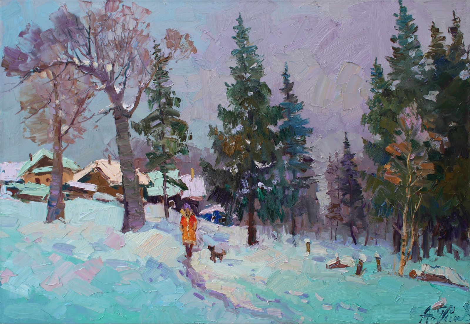 Картина «В последний день зимы» — Александр Геннадьевич, Пейзаж, аукцион Artstore