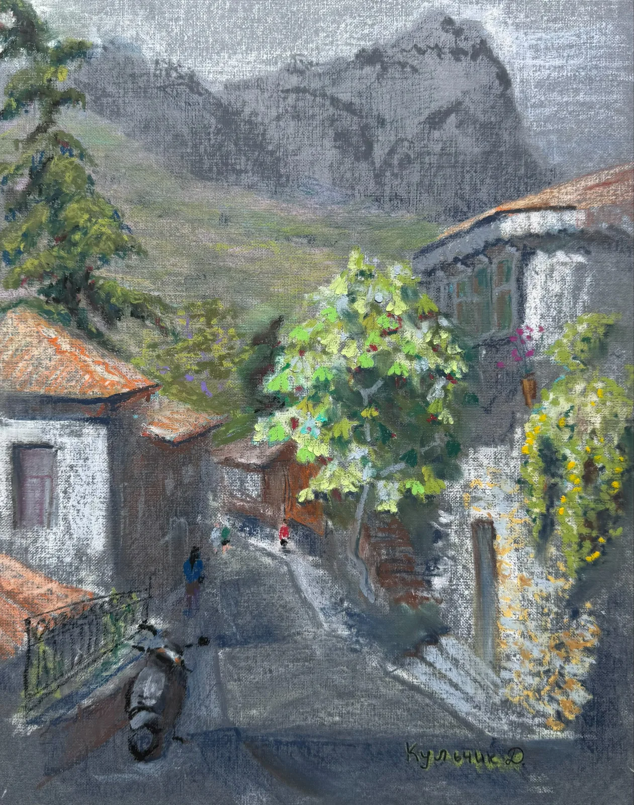 Картина «Гурзуфская улочка» — Дмитрий Кульчик, Пейзаж, аукцион Artstore