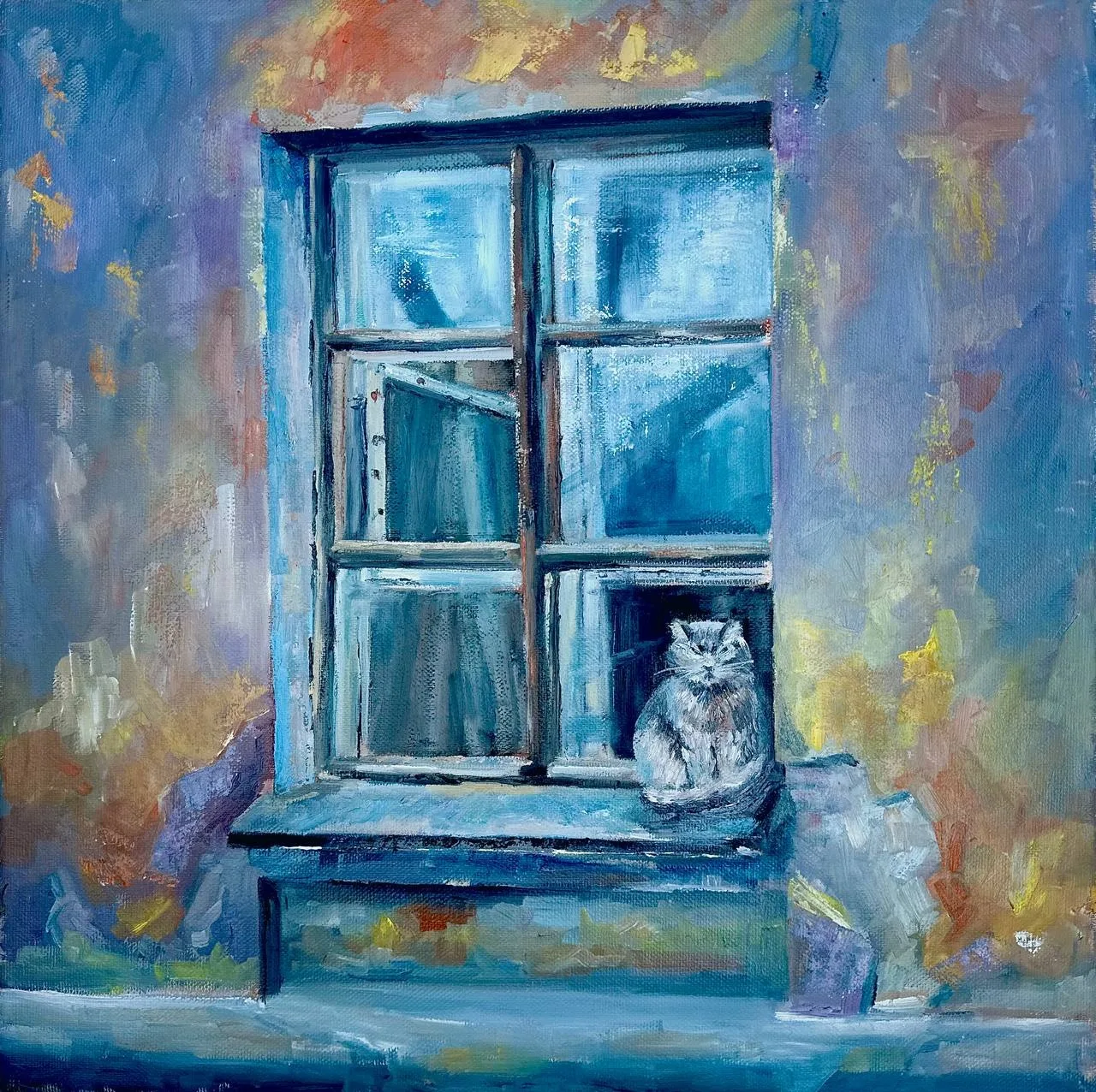 Картина ««Вышел подышать»» — Ксения Ельчанинова, Анималистика, аукцион Artstore