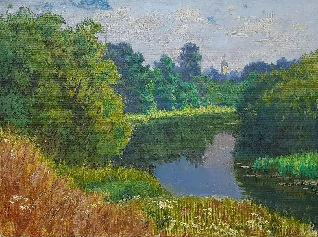 Картина «Июль. Клязьма» — Владимир Рыженко, Пейзаж, аукцион Artstore