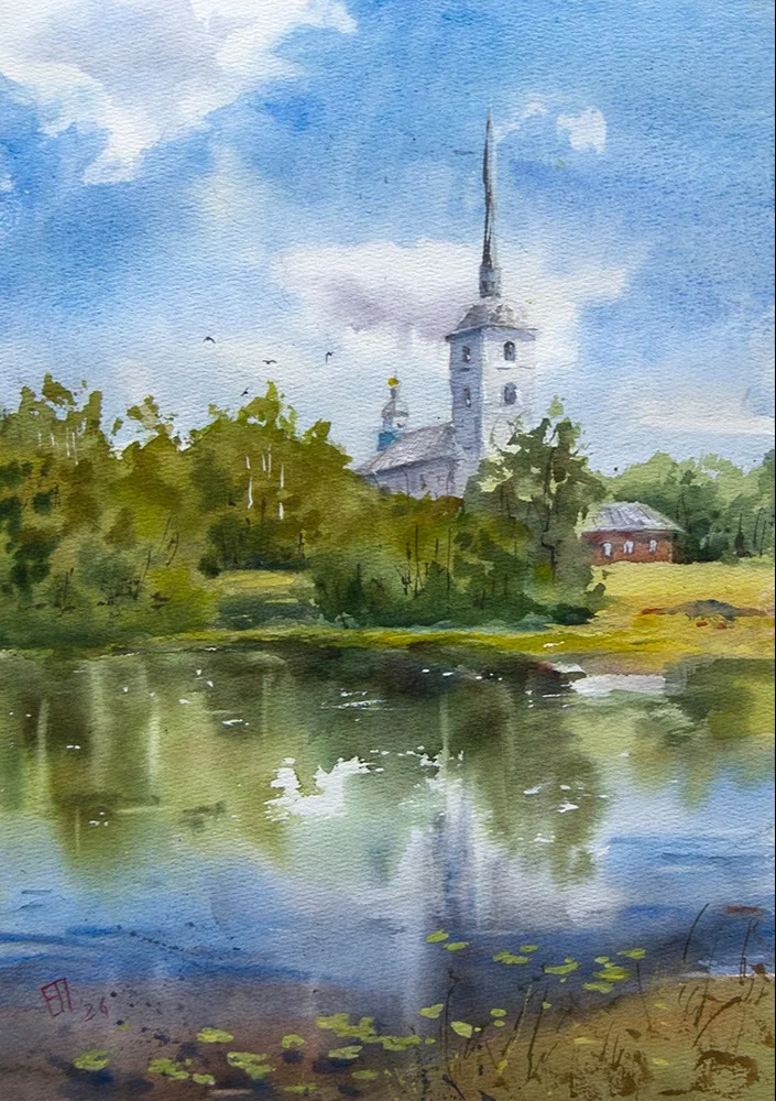 Картина «"Храм Петра и Павла"» — Елена Пантелеева, Пейзаж, аукцион Artstore