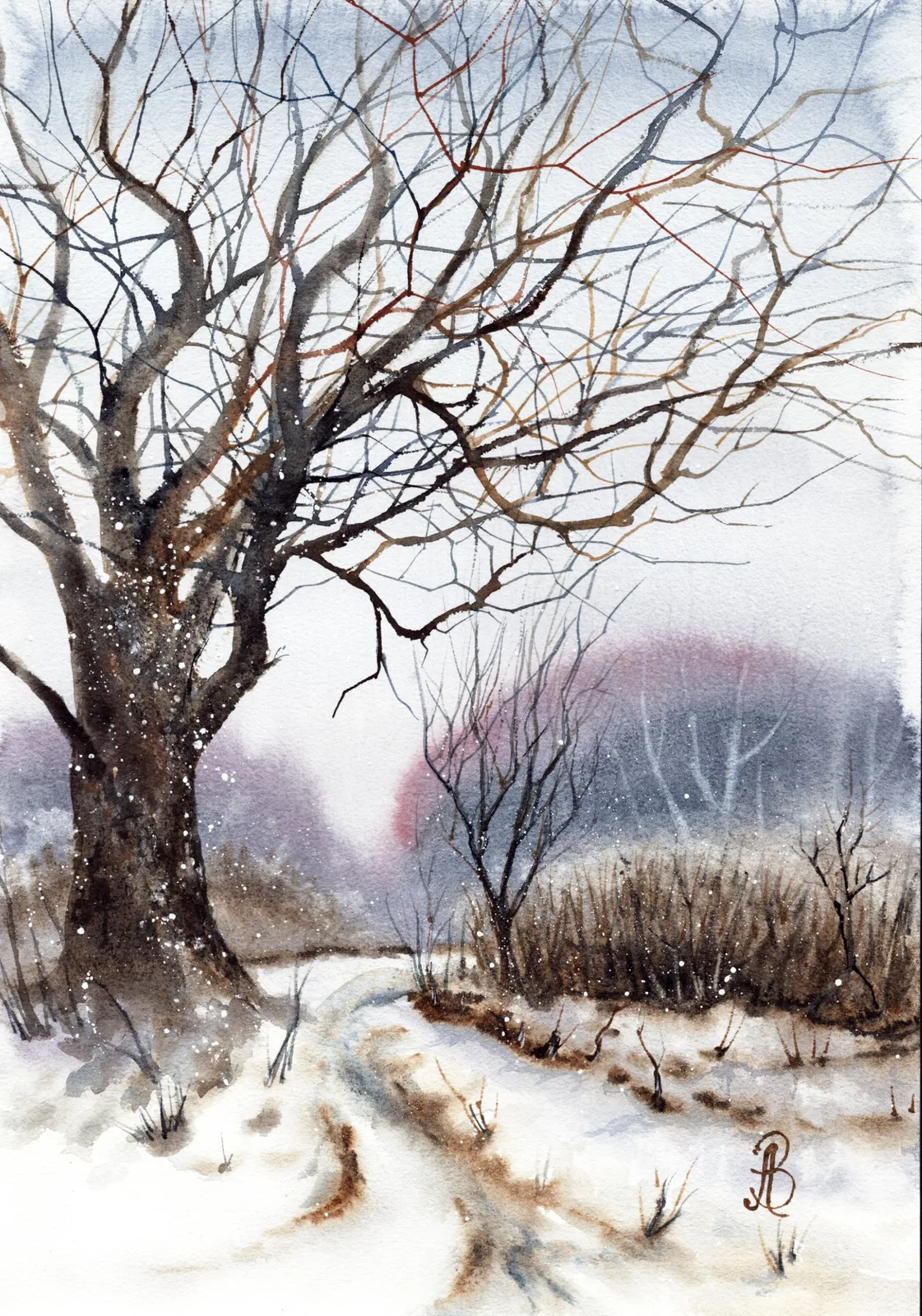 Картина «Ожидание весны» — Алла Валежина, Пейзаж, аукцион Artstore