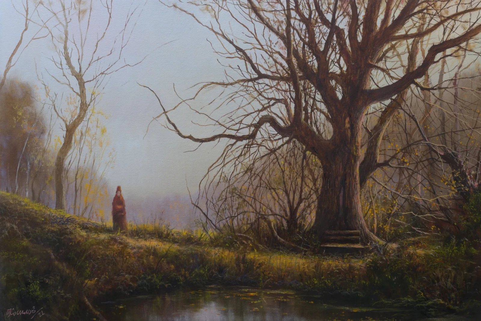 Картина «Осень. Тайная скамейка.» — Сергей Косилов, Пейзаж, аукцион Artstore