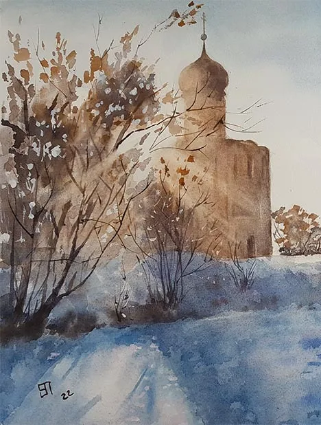 Картина «В лучах солнца» — Елена Пантелеева, Пейзаж, аукцион Artstore