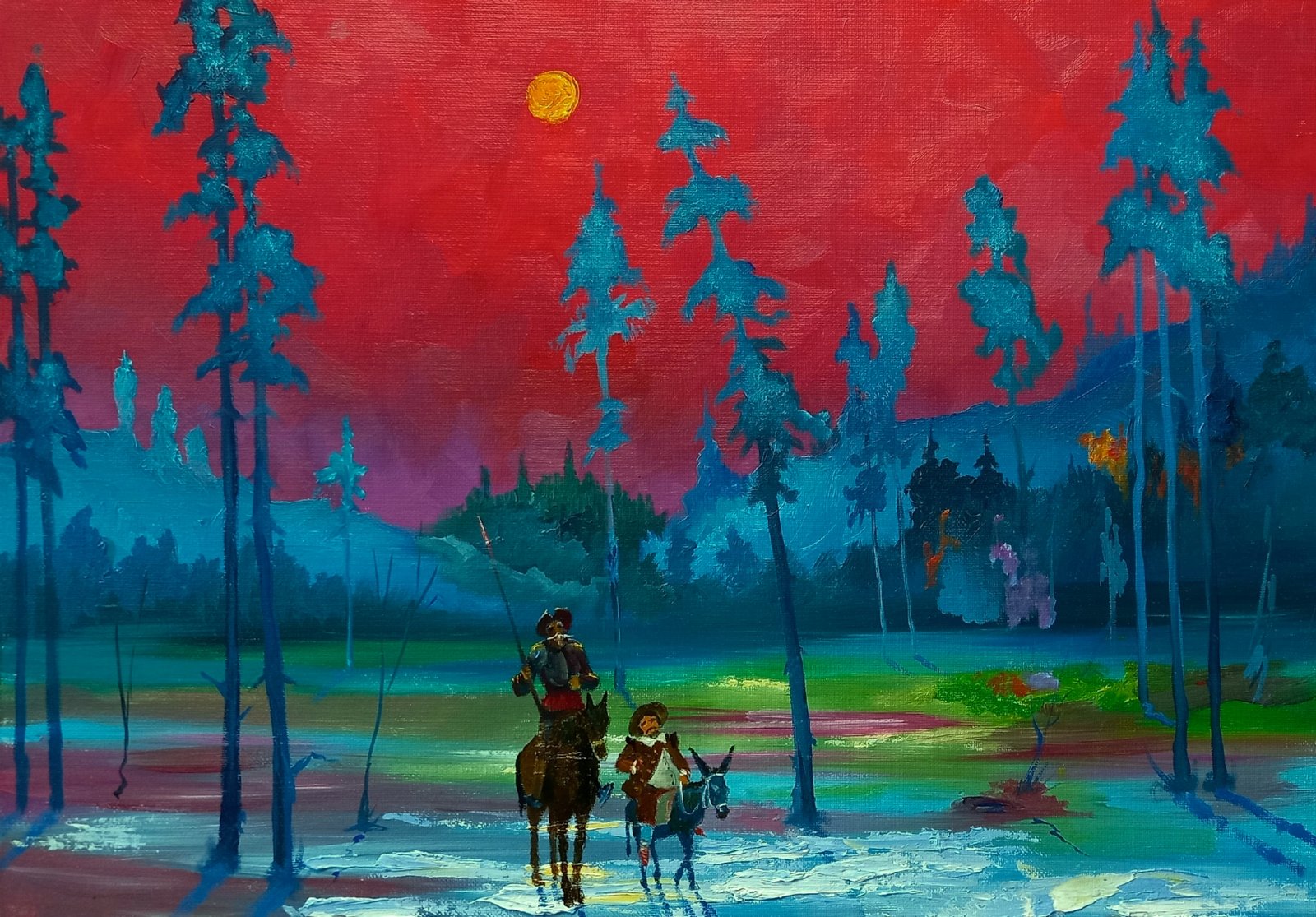 Картина «"Посланники Мигеля де Сервантеса "» — Сергей Могилевский, Жанровая живопись, аукцион Artstore