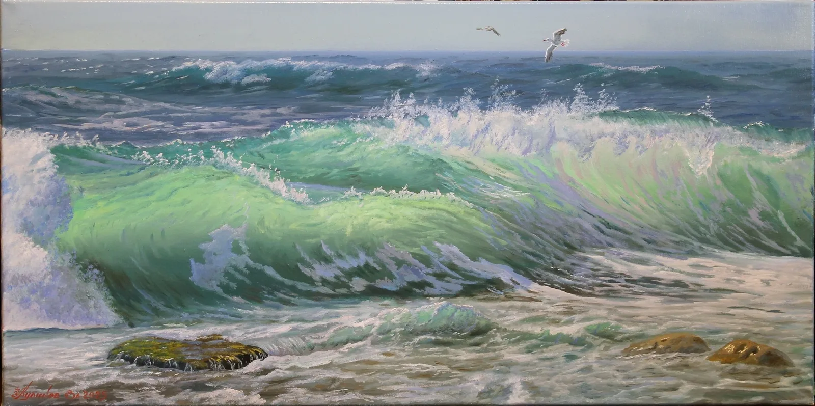 Картина «Прозрачная волна» — Владимир Куликов, Пейзаж, аукцион Artstore