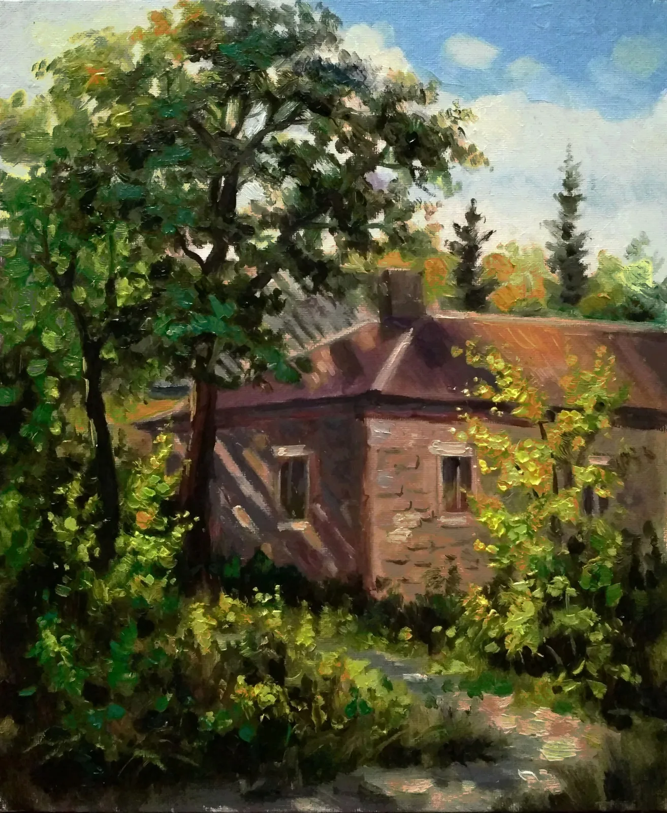 Картина «"Вечереет"» — Елена Лаушкина, Пейзаж, аукцион Artstore