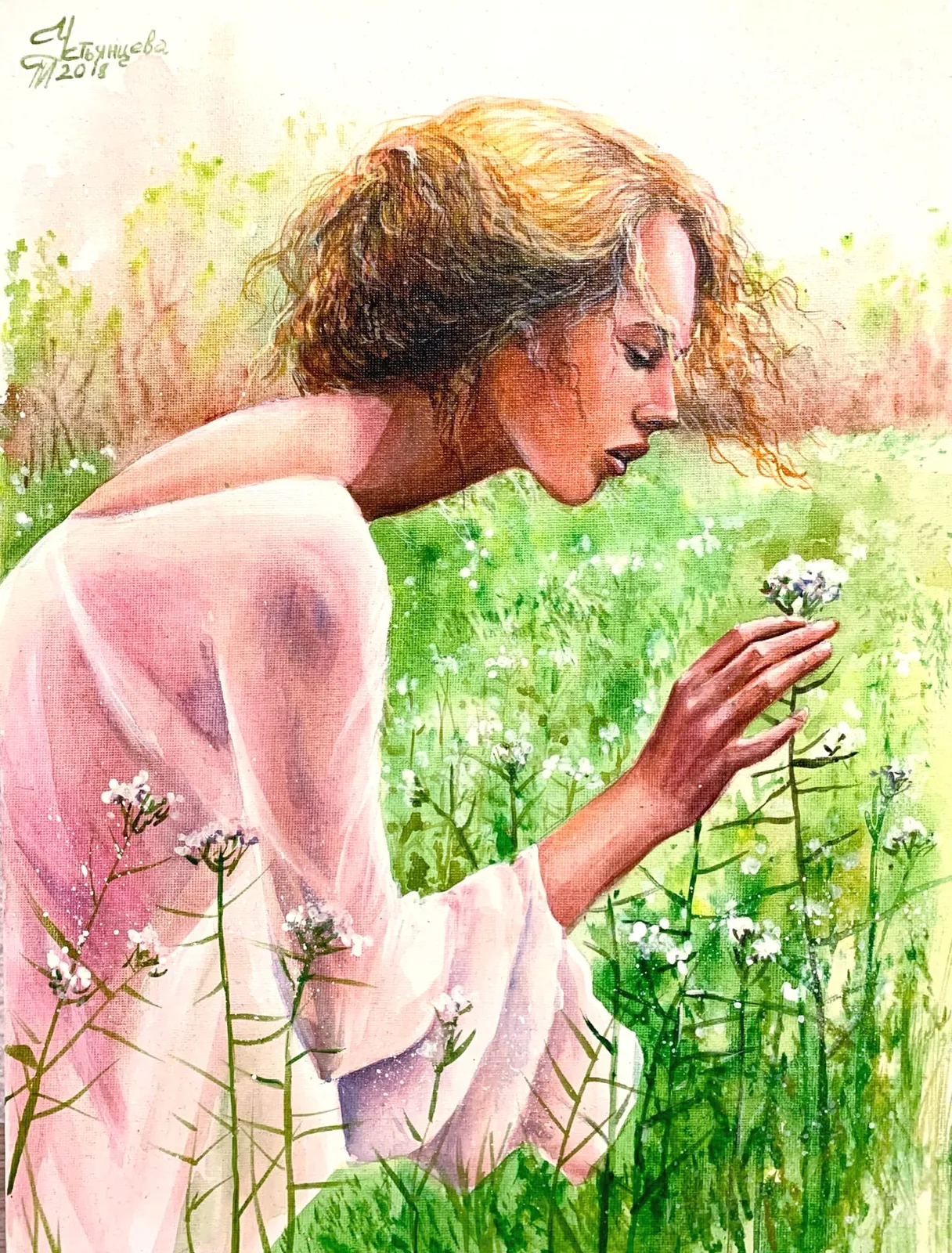 Картина «"Первоцвет"» — Татьяна Устьянцева, Жанровая живопись, аукцион Artstore