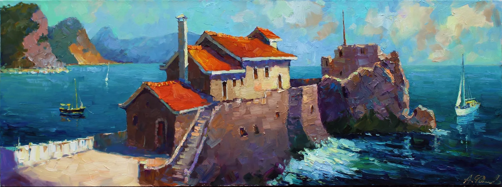 Картина «Яркое солнце Адриатики» — Александр Геннадьевич, Пейзаж, аукцион Artstore