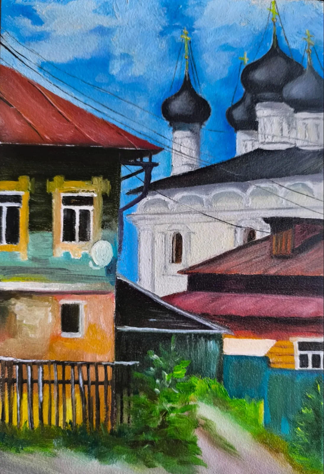 Картина «Гороховец. Церковь Воскресения Христова» — Юлия Киселева, Городской пейзаж, аукцион Artstore