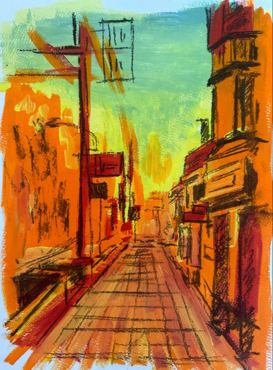 Картина «Проспект» — Ксения Ельчанинова, Городской пейзаж, аукцион Artstore