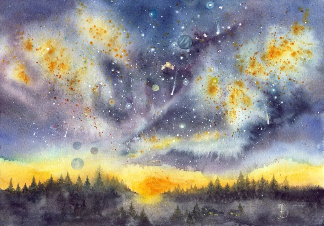 Картина «Космос рядом» — Алла Валежина, Пейзаж, аукцион Artstore