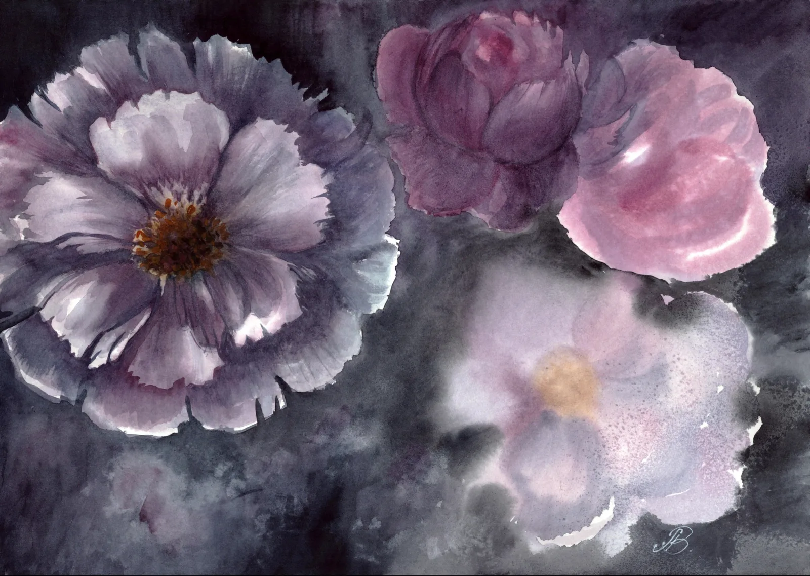 Картина «Пионы #1» — Алла Валежина, Натюрморт, аукцион Artstore