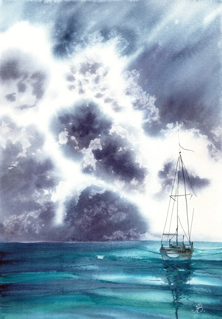 Картина «Кораблик» — Алла Валежина, Пейзаж, аукцион Artstore