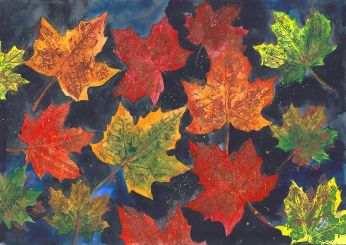 Картина «Листья на воде» — Алла Валежина, Натюрморт, аукцион Artstore