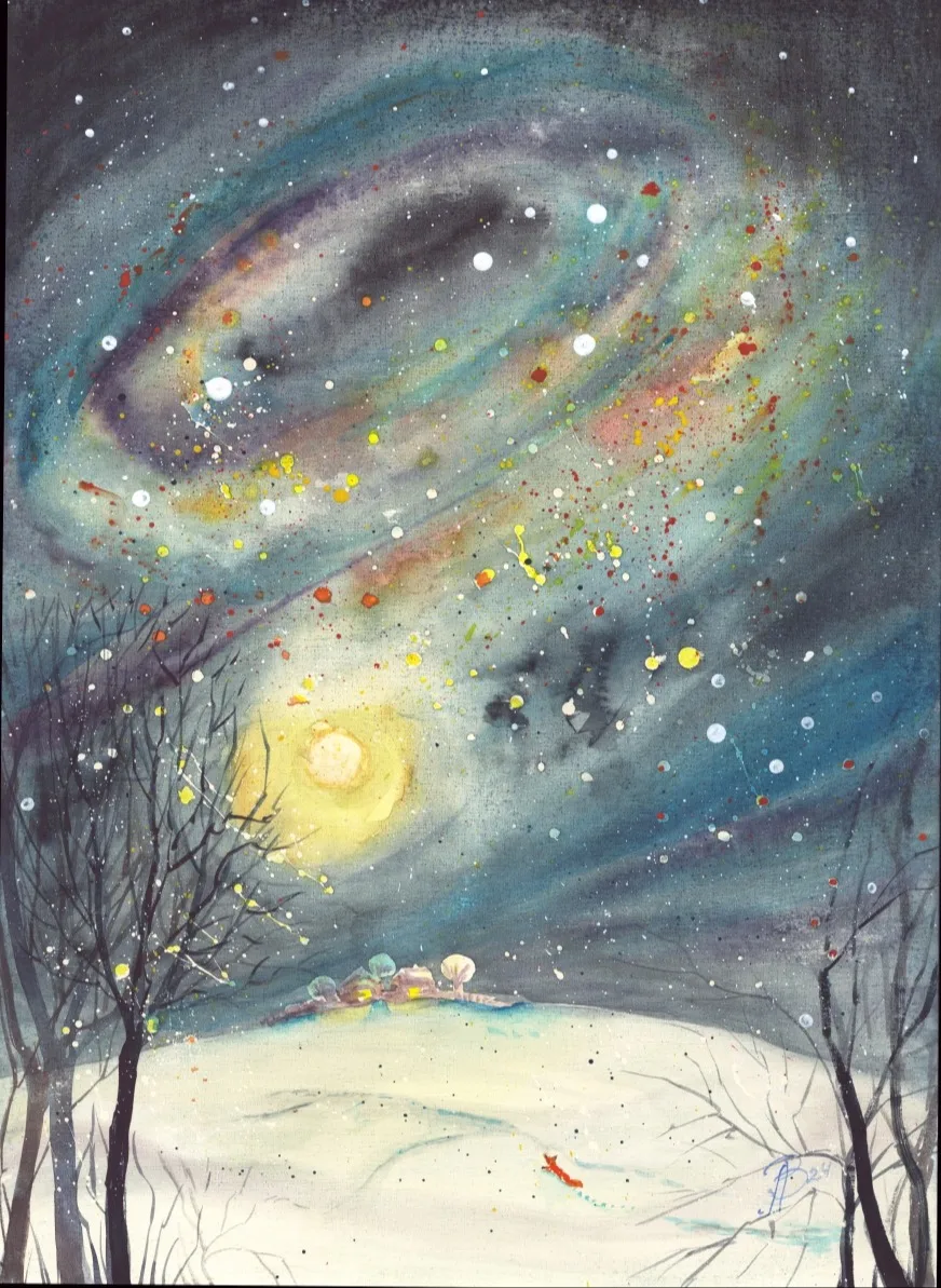 Картина «Галактика» — Алла Валежина, Пейзаж, аукцион Artstore