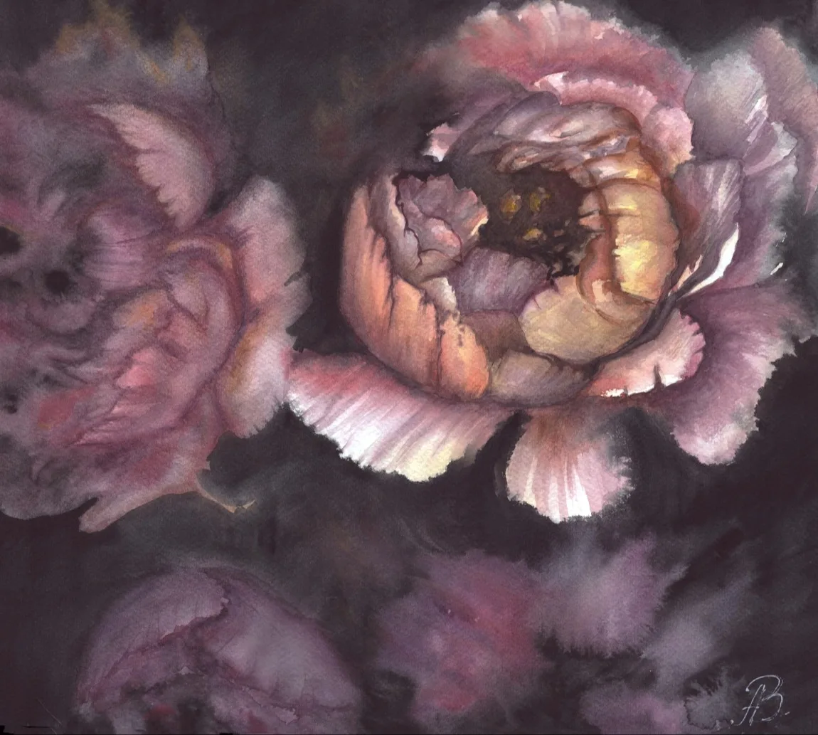 Картина «Пионы #3» — Алла Валежина, Натюрморт, аукцион Artstore