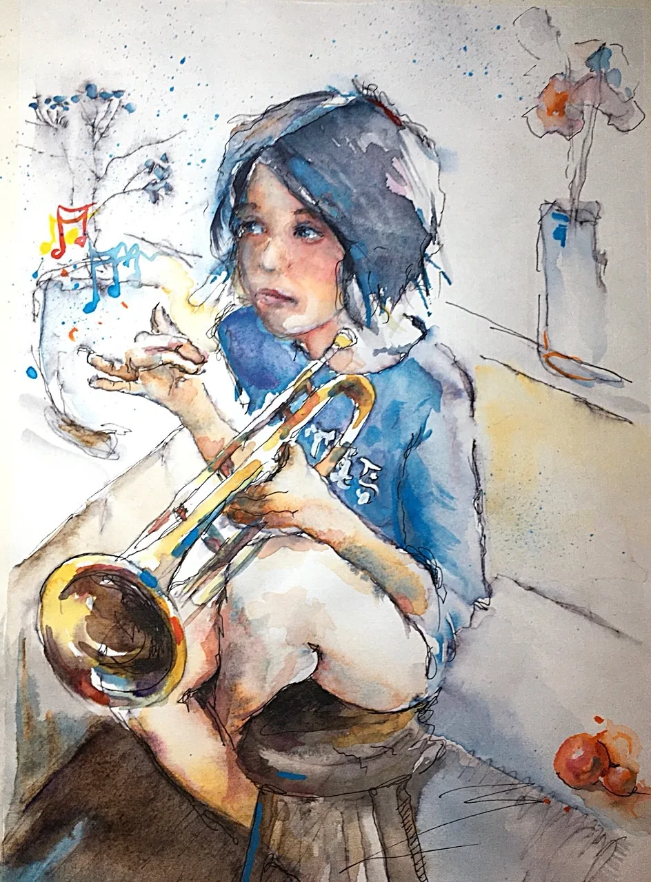 Картина «" Джаз , 7/4"» — Павел Забудько, Портрет, аукцион Artstore