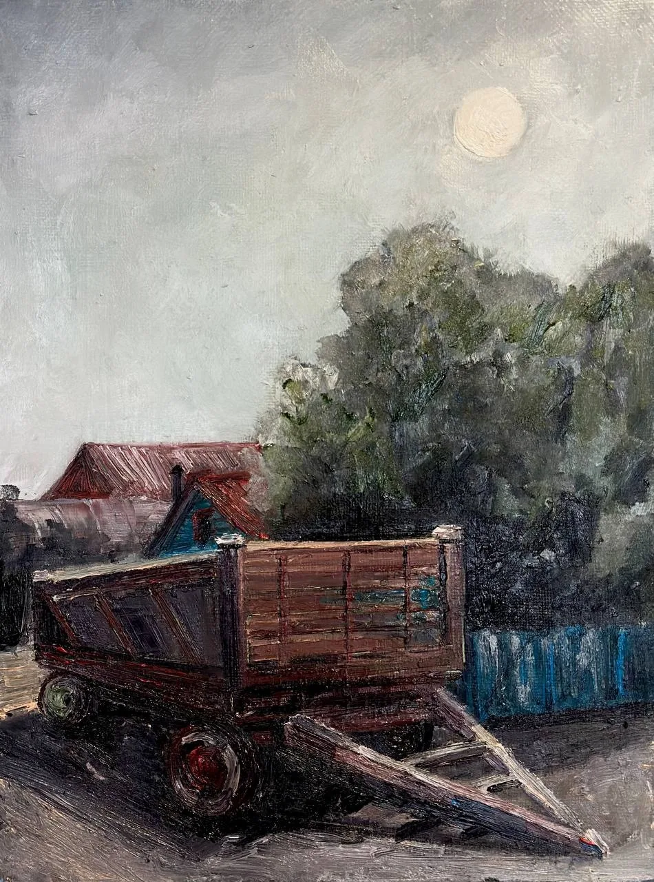 Картина ««Прицеп»» — Ксения Ельчанинова, Пейзаж, аукцион Artstore