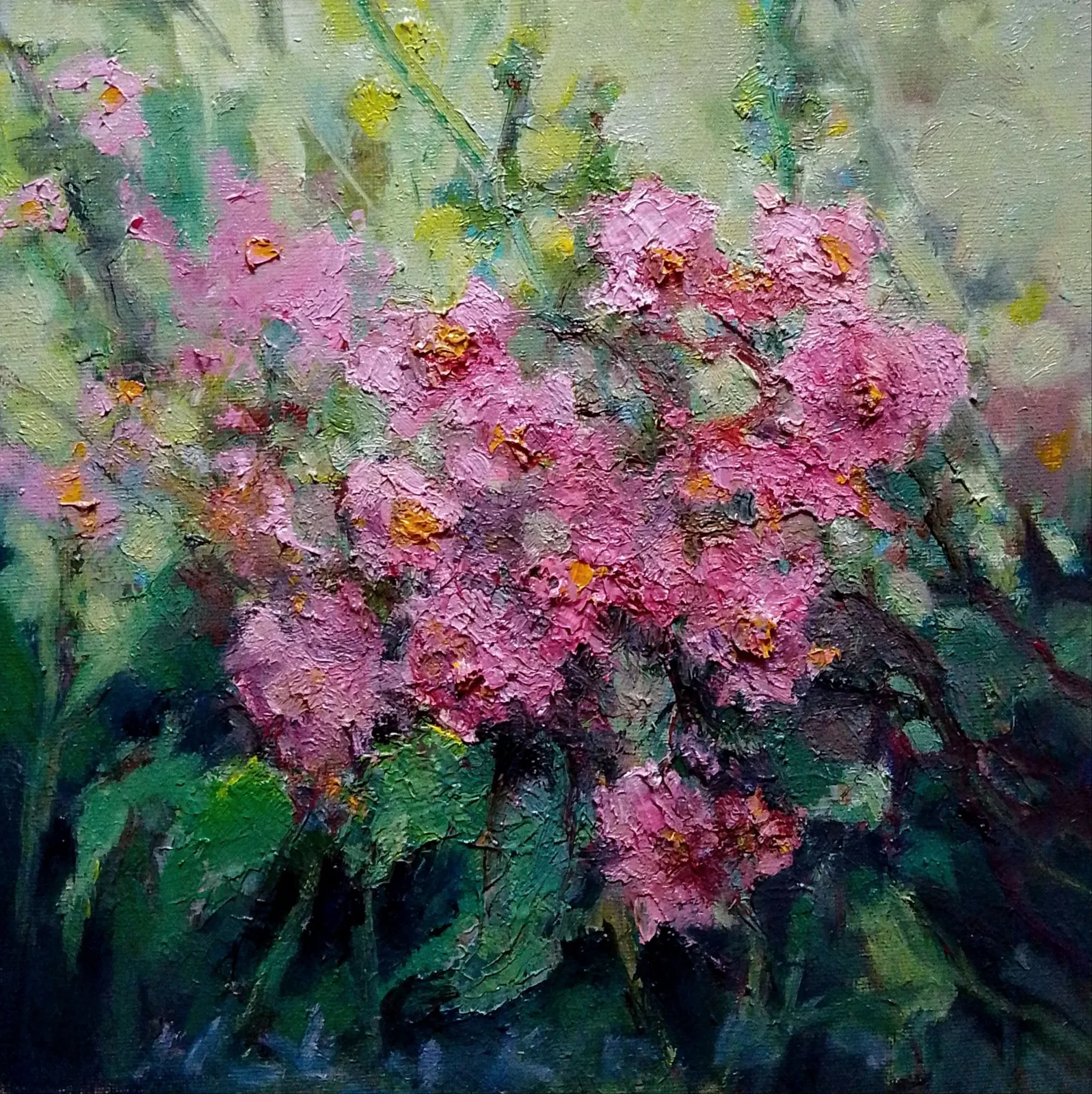 Картина «Розовый хоровод» — Надежда Жукова, Пейзаж, аукцион Artstore