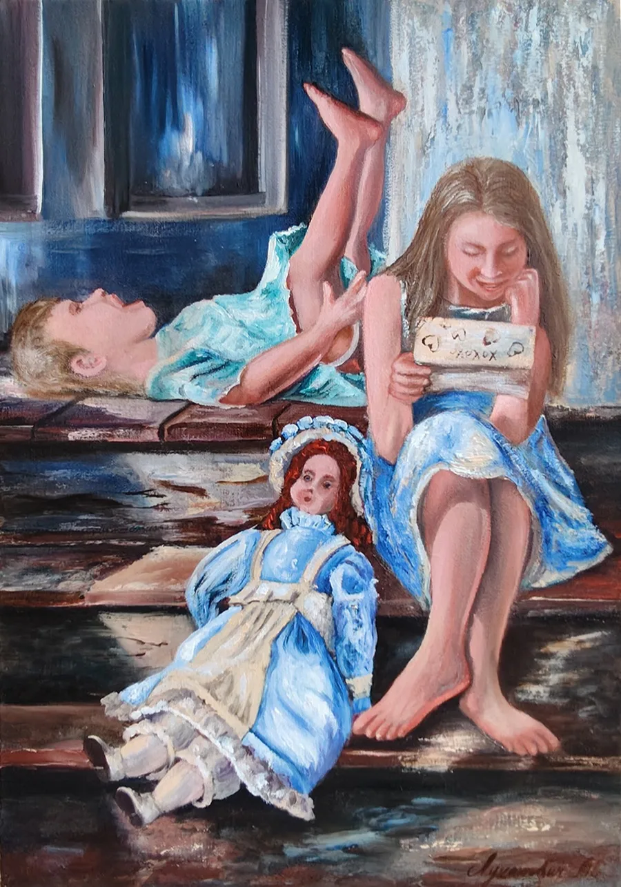 Картина «Куда уходит детство» — Мария Лукашевич, Жанровая живопись, аукцион Artstore