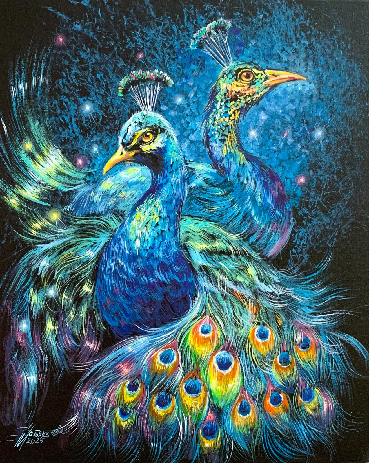 Картина «"Павлины"» — Татьяна Устьянцева, Анималистика, аукцион Artstore