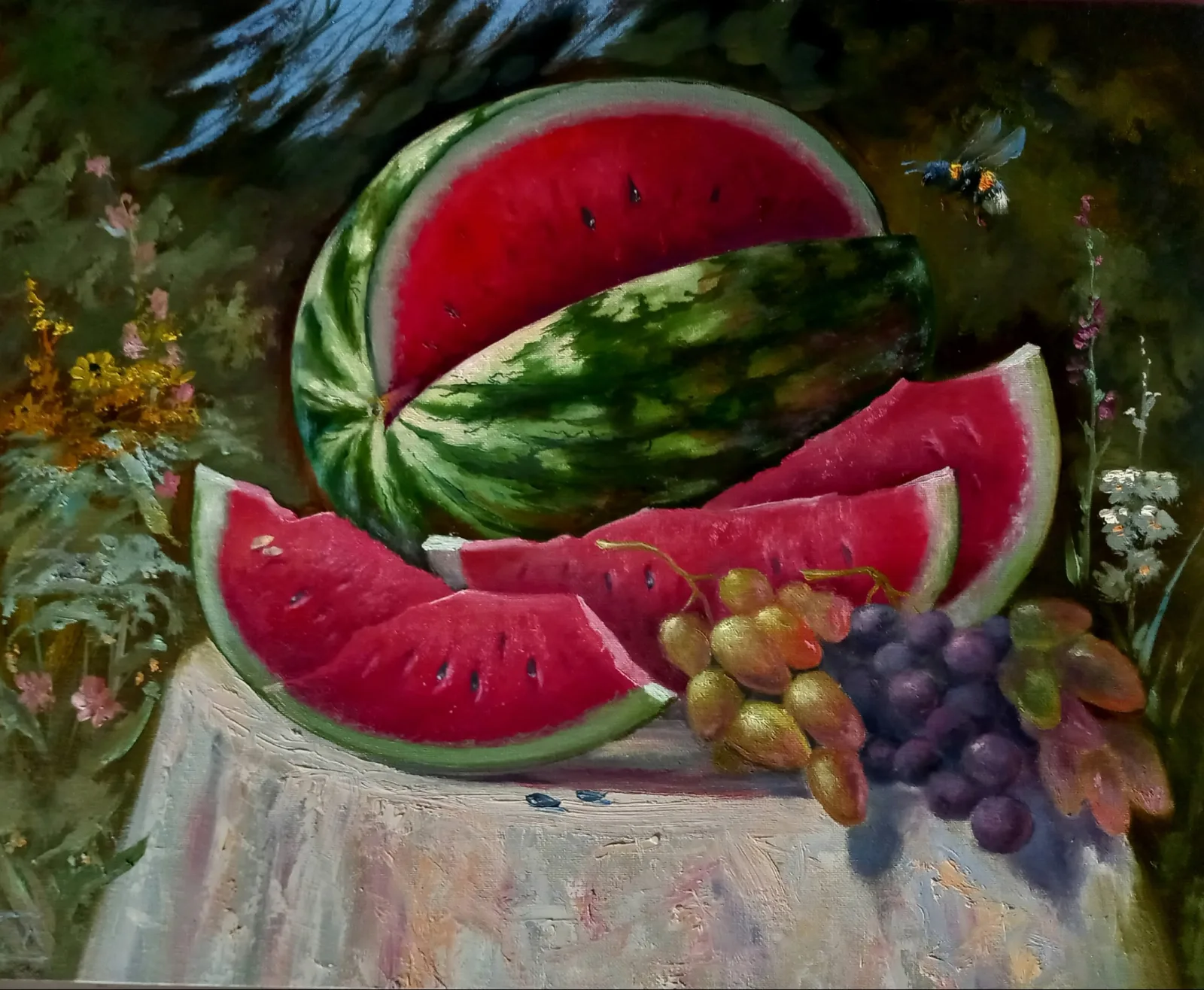 Картина «Арбузный шмель» — Сергей Могилевский, Натюрморт, аукцион Artstore