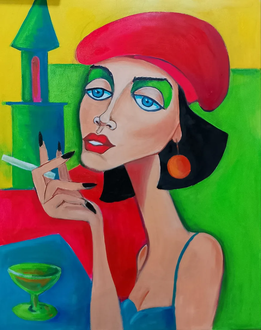 Картина «Студентка, 40х50» — Татьяна Сырова, Абстракция, аукцион Artstore