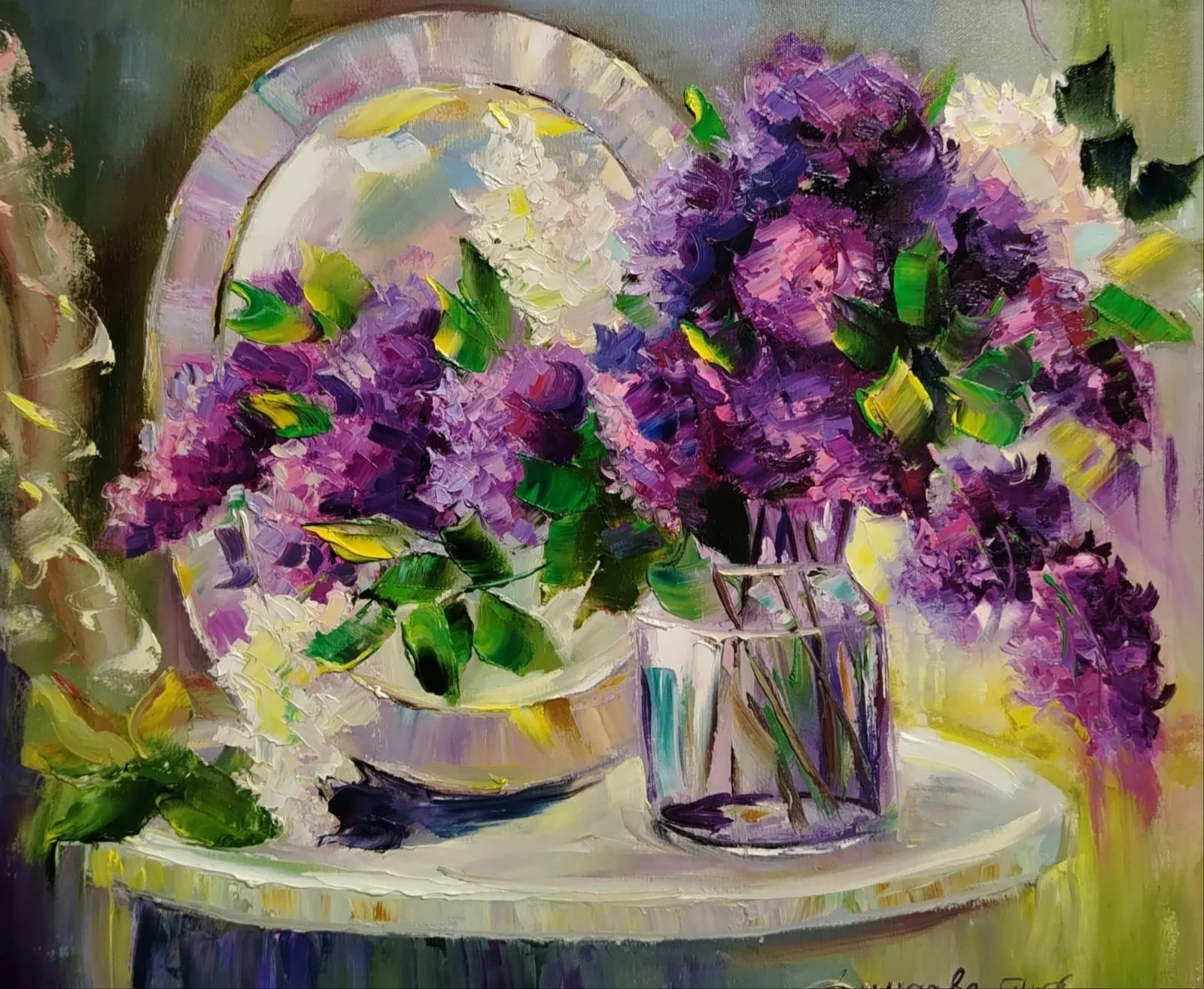 Картина «Сирень» — Галина Дунаева, Натюрморт, аукцион Artstore