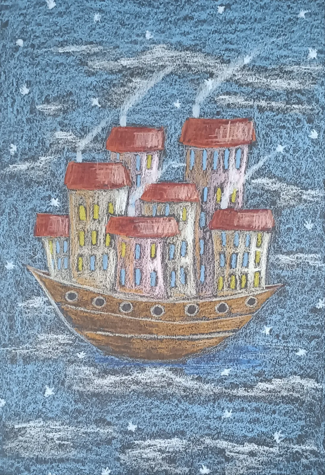 Картина «Небесный город» — Аделя Файзуллина, Жанровая живопись, аукцион Artstore