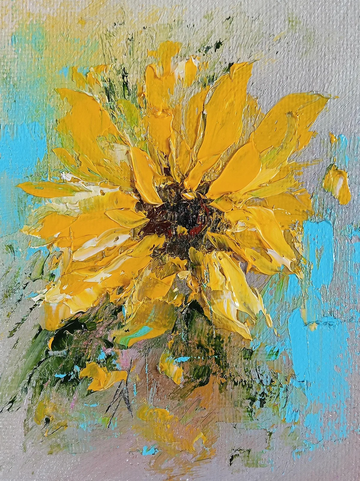 Картина «Подсолнух» — Светлана Давыдова, Пейзаж, аукцион Artstore