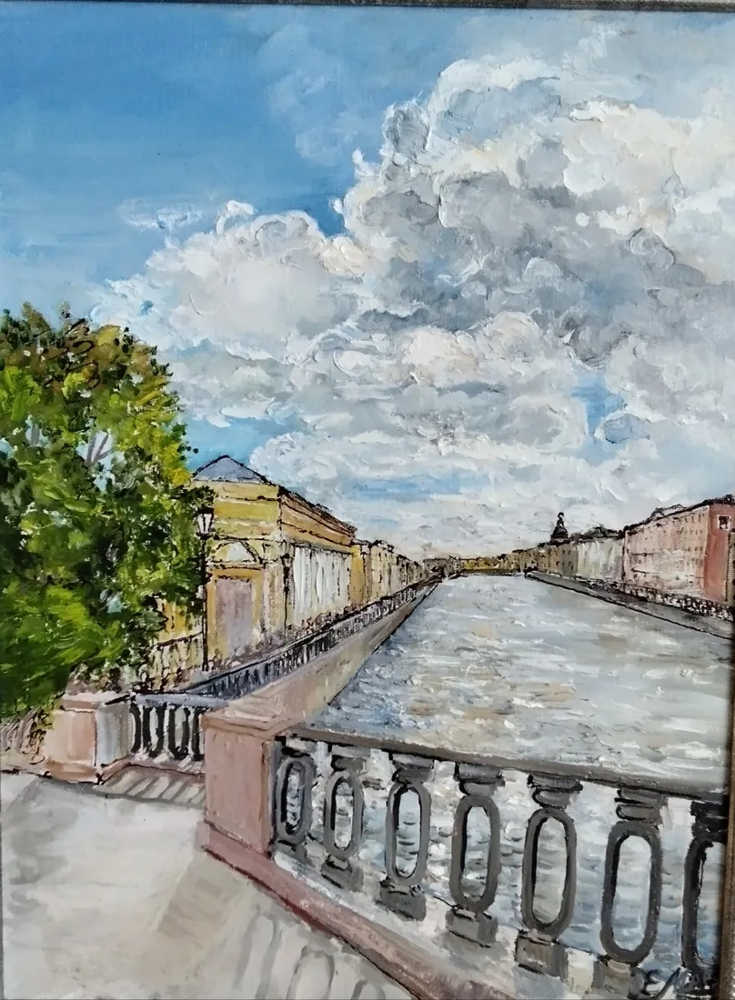 Картина «На канале Грибоедова» — Елена Марченкова, Городской пейзаж, аукцион Artstore