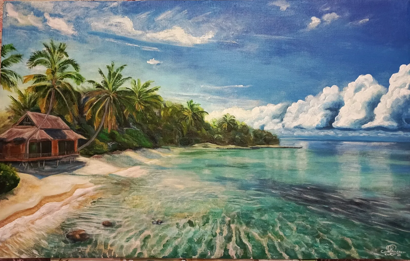 Картина «Голубая лагуна» — Руслан Ягудин, Пейзаж, аукцион Artstore