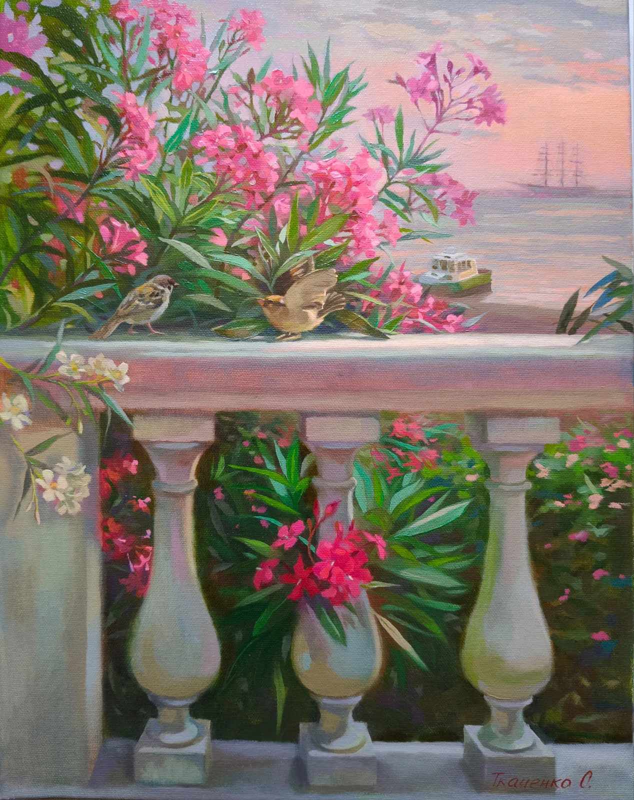 Картина «"Розовый закат"» — Ольга Ткаченко, Пейзаж, аукцион Artstore