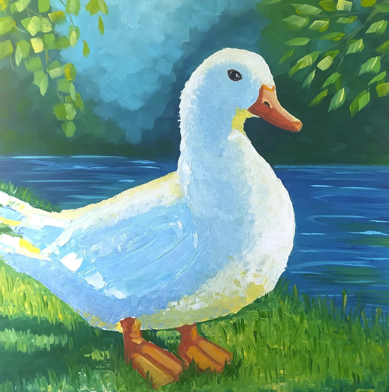 Картина «У воды» — Екатерина Сокуренко, Анималистика, аукцион Artstore