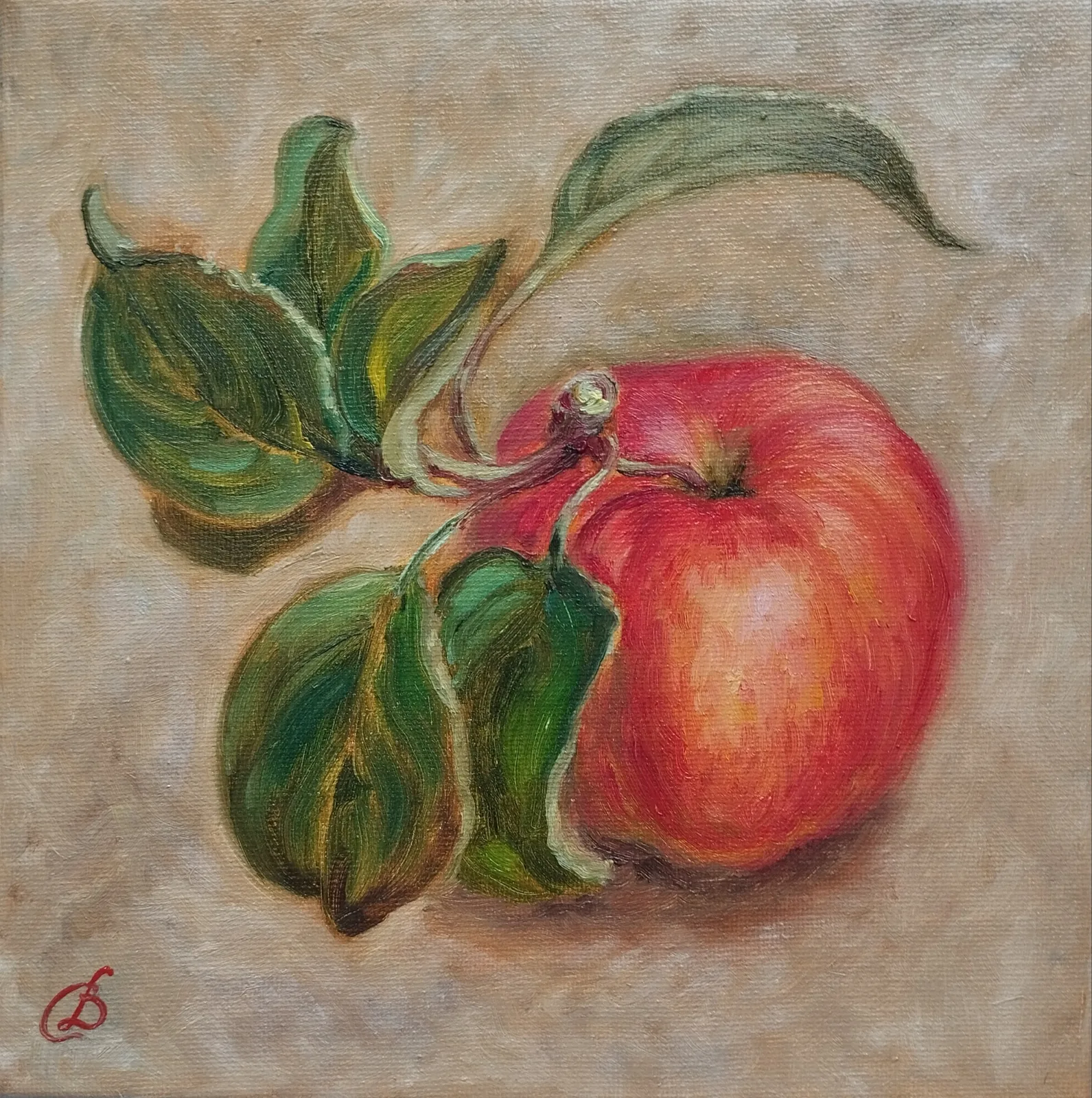 Картина «Яблоко» — Дина Смольникова, Натюрморт, аукцион Artstore