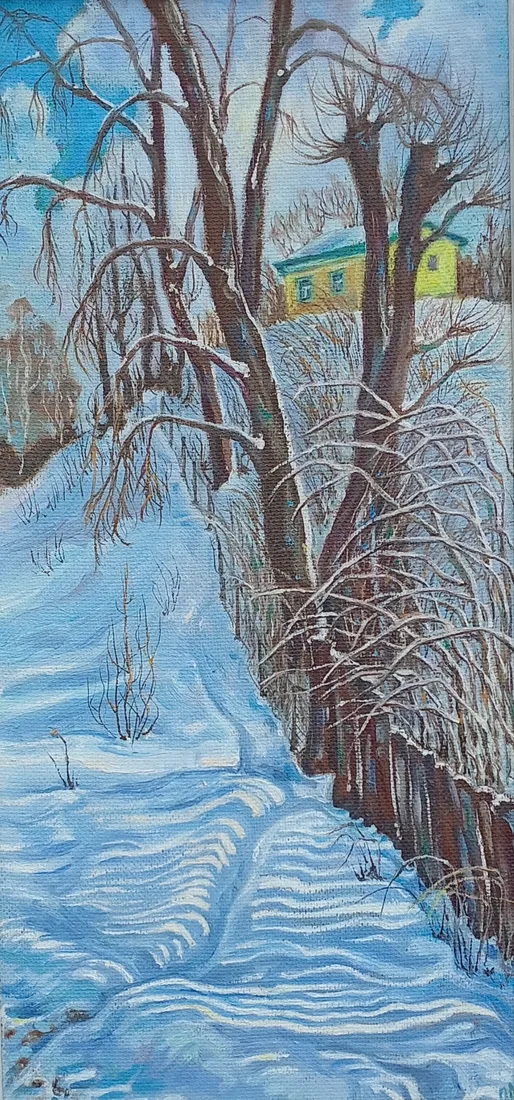 Картина «"Дом на горе. Таруса"» — Ольга Морозова, Пейзаж, аукцион Artstore