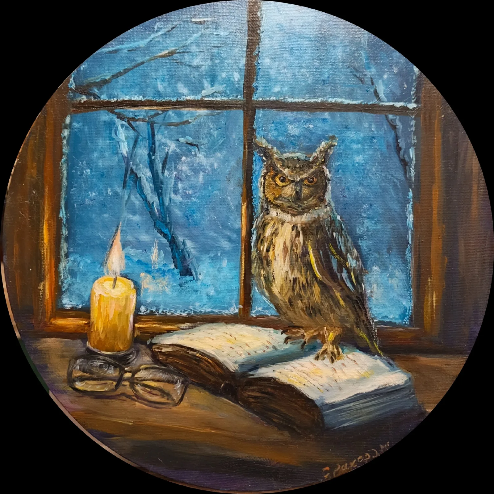 Картина «Зимняя сказка» — Светлана Рихард, Анималистика, аукцион Artstore