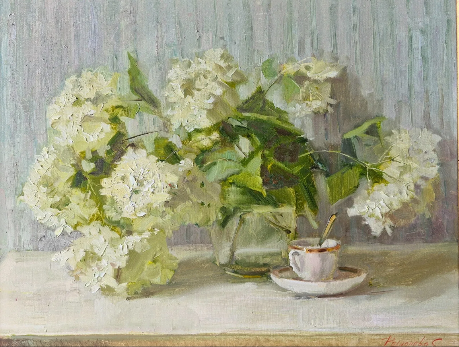 Картина «Гортензии» — Светлана Родионова, Натюрморт, аукцион Artstore