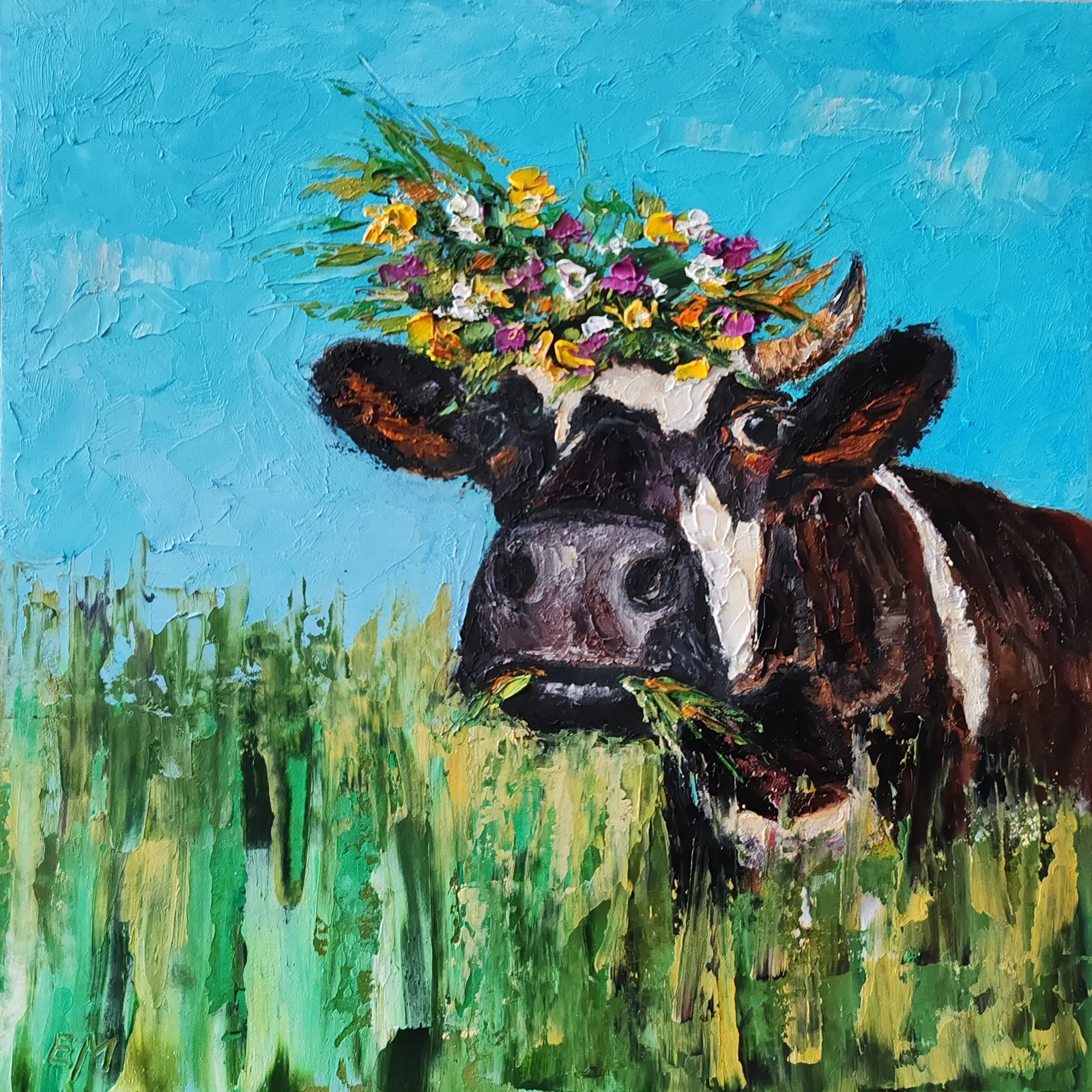 Картина «Буренка» — Елена Малыхина, Анималистика, аукцион Artstore