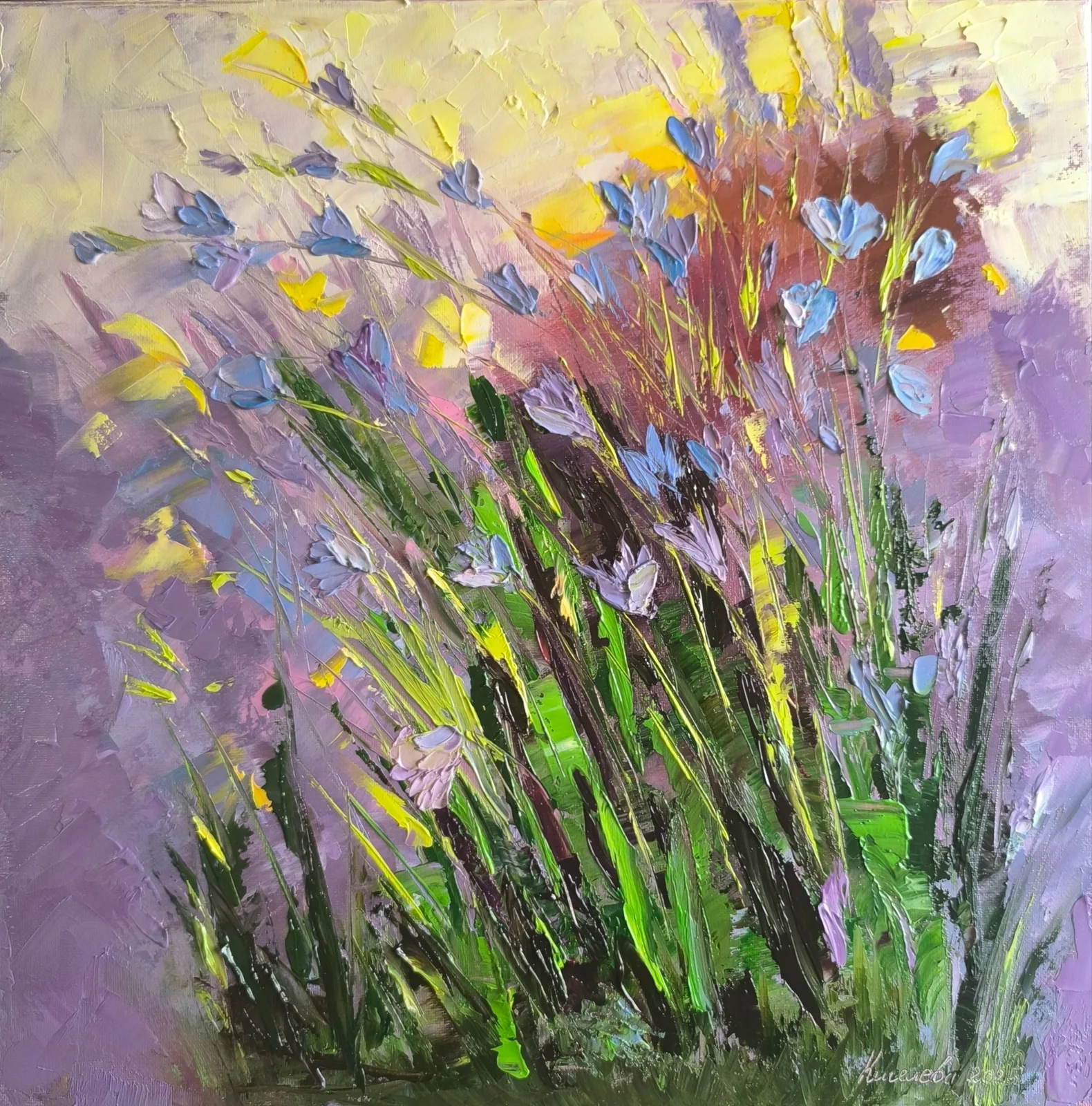 Картина «Травы» — Юлия Киселева, Абстракция, аукцион Artstore