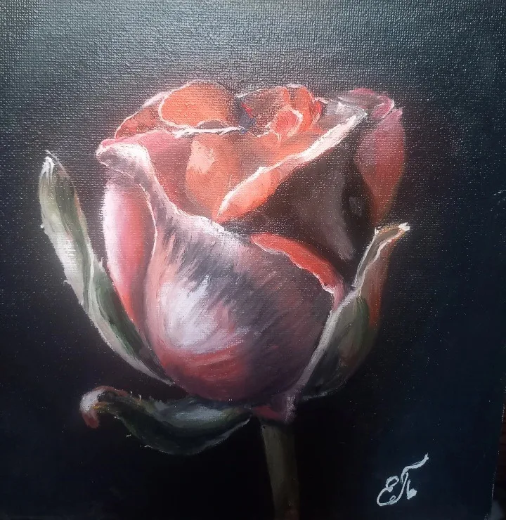 Картина «Роза» — Елена Попова, Натюрморт, аукцион Artstore