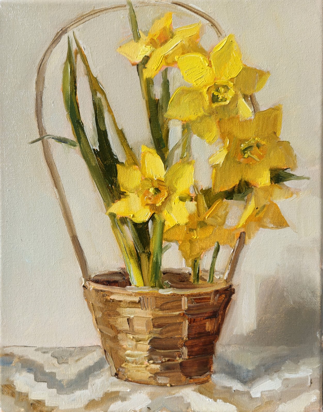 Картина «Нарциссы» — Светлана Родионова, Натюрморт, аукцион Artstore