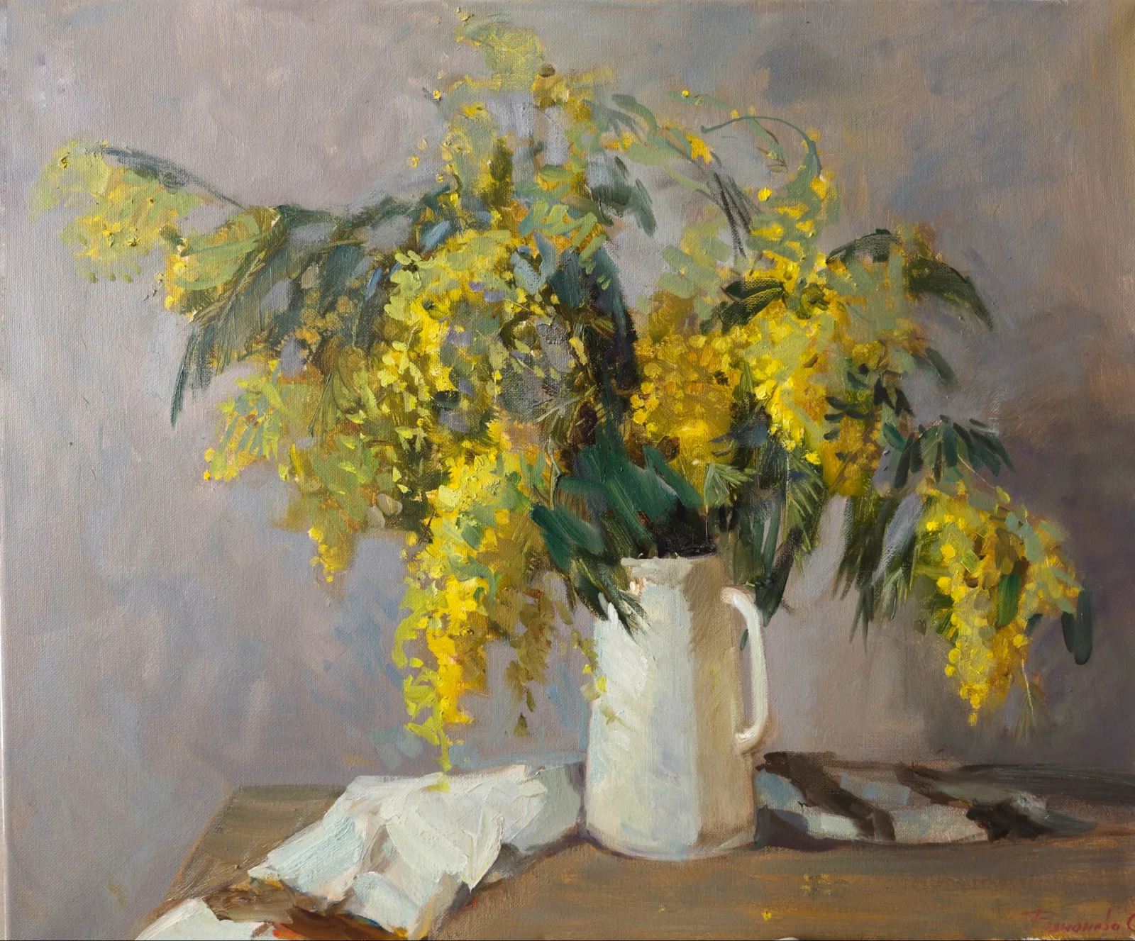 Картина «Мимоза» — Светлана Родионова, Натюрморт, аукцион Artstore