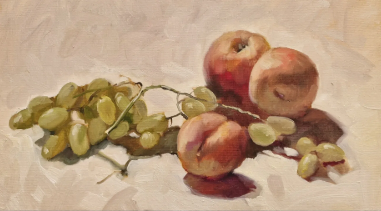 Картина «Персики и виноград» — Светлана Родионова, Натюрморт, аукцион Artstore
