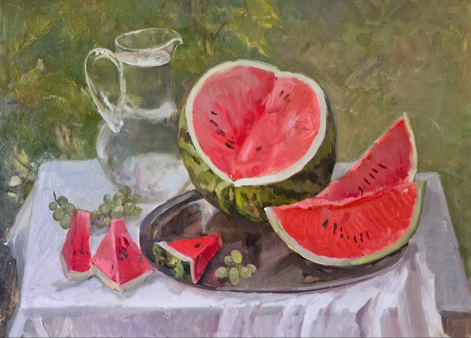 Картина «Август. Арбуз.» — Светлана Родионова, Натюрморт, аукцион Artstore